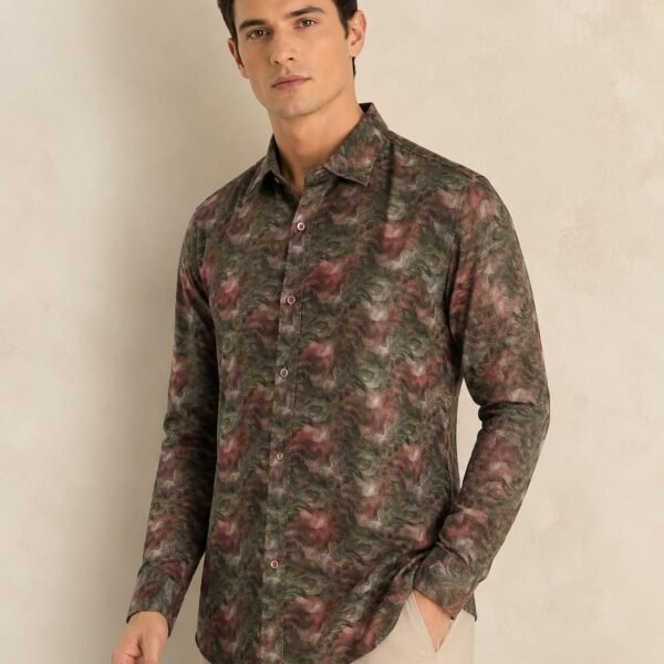 Ben - Olive Maroon Pr