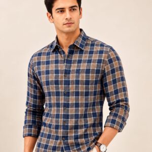 Kenta - Navy Camel Cks